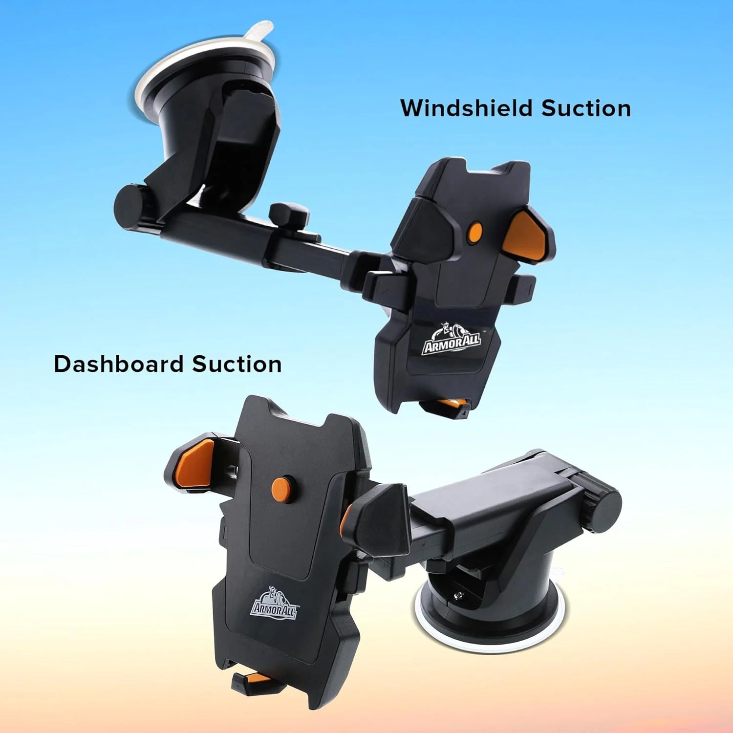 Dashboard Windshield Suction Phone Mount Extendable Arm