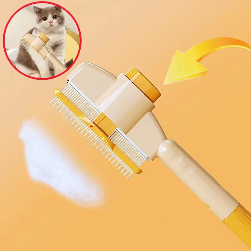 Dog Comb Pet Hair Remover Self-Cleaning Grooming Brush
