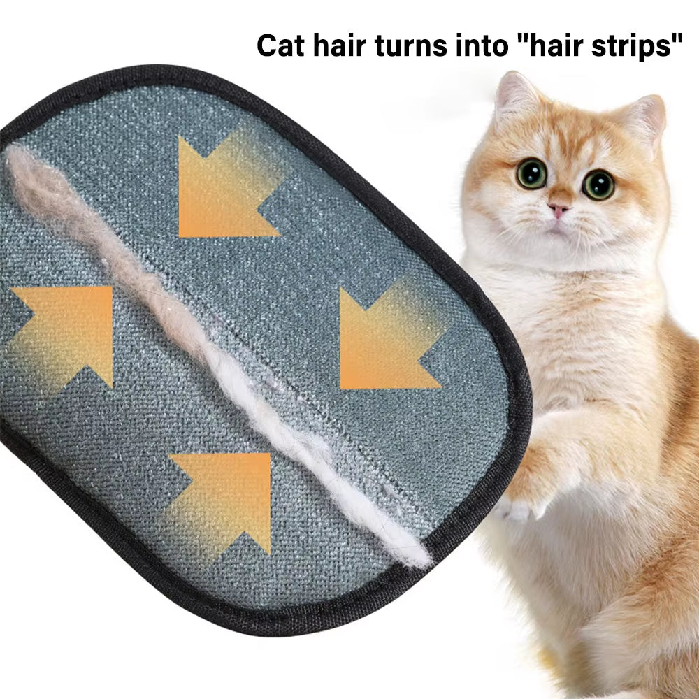 Pet Grooming Gloves Static Dedusting Hair Remover Brush