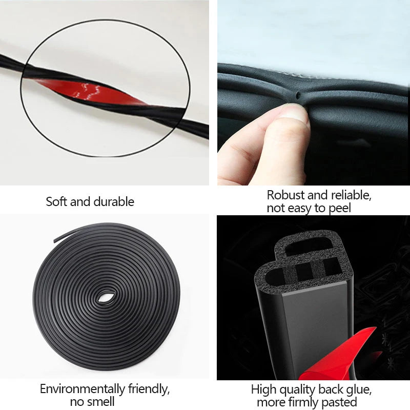 Car Door Seal Strip Rubber Soundproof Weather Strip