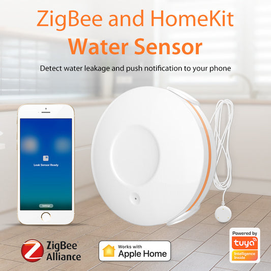 Smart WiFi water leak detector alarm