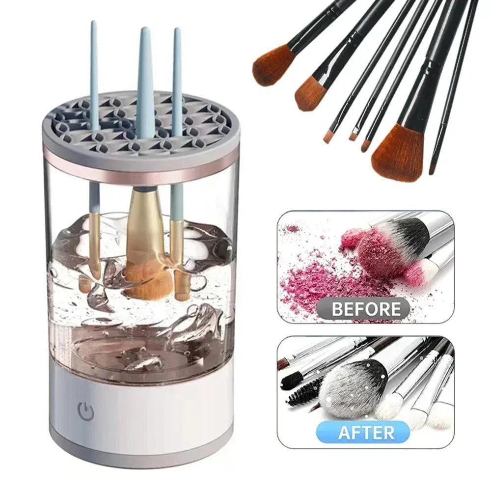 3-In-1 Automatic Electric Makeup Brush Cleaner